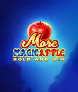 Step into the enchanting world of the More Magic Apple slot game by 3 Oaks Gaming, highlighting a glistening red apple against a rich blue background. This image captures the magical theme of the game. Perfect for those enchanted by fairy-tale slots, the vibrant colors and attractive artwork make this slot stand out. 