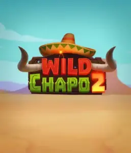 Experience the lively Mexican desert with Wild Chapo 2 slot by Relax Gaming, highlighting a whimsical bull wearing a sombrero set against a serene desert backdrop. This image captures the fun and adventure of the game, perfect for fans of animated adventure slots, delivering a delightful gaming experience.