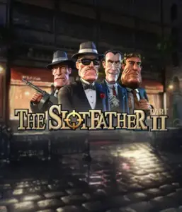 Dive into the nefarious world of The Slotfather Part II game by Betsoft, showcasing four iconic mafia characters set against a dark urban backdrop. This image depicts the intense essence of the organized crime with its vivid character design and suspenseful setting. Ideal for fans of crime dramas, promising a captivating escape. 